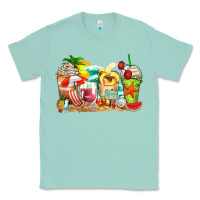 Seafoam summer vibes coffee cups Classic Tee - Zillion Design Studio