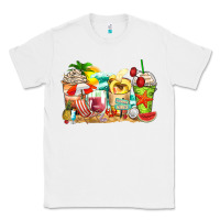 White summer vibes coffee cups Classic Tee - Zillion Design Studio