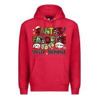 Cardinal santas favorite speech therapist Premium Hoodie - AdoDesignShop
