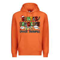 Carrot santas favorite speech therapist Premium Hoodie - AdoDesignShop