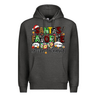 Charcoal Heather santas favorite speech therapist Premium Hoodie - AdoDesignShop