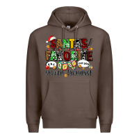 Coffee santas favorite speech therapist Premium Hoodie - AdoDesignShop