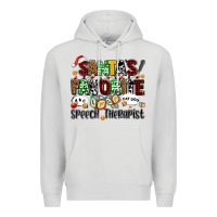 Dove Grey santas favorite speech therapist Premium Hoodie - AdoDesignShop