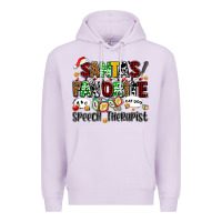Lilac santas favorite speech therapist Premium Hoodie - AdoDesignShop