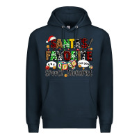 Navy santas favorite speech therapist Premium Hoodie - AdoDesignShop