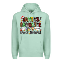 Santas Favorite Speech Therapist Premium Hoodie | Teevron
