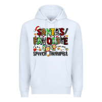 White santas favorite speech therapist Premium Hoodie - AdoDesignShop