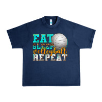 Navy eat sleep volleyball repeat Urban Heavy Tee - texasbilliewilder
