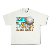 Pistachio eat sleep volleyball repeat Urban Heavy Tee - texasbilliewilder