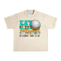 Sandshell eat sleep volleyball repeat Urban Heavy Tee - texasbilliewilder