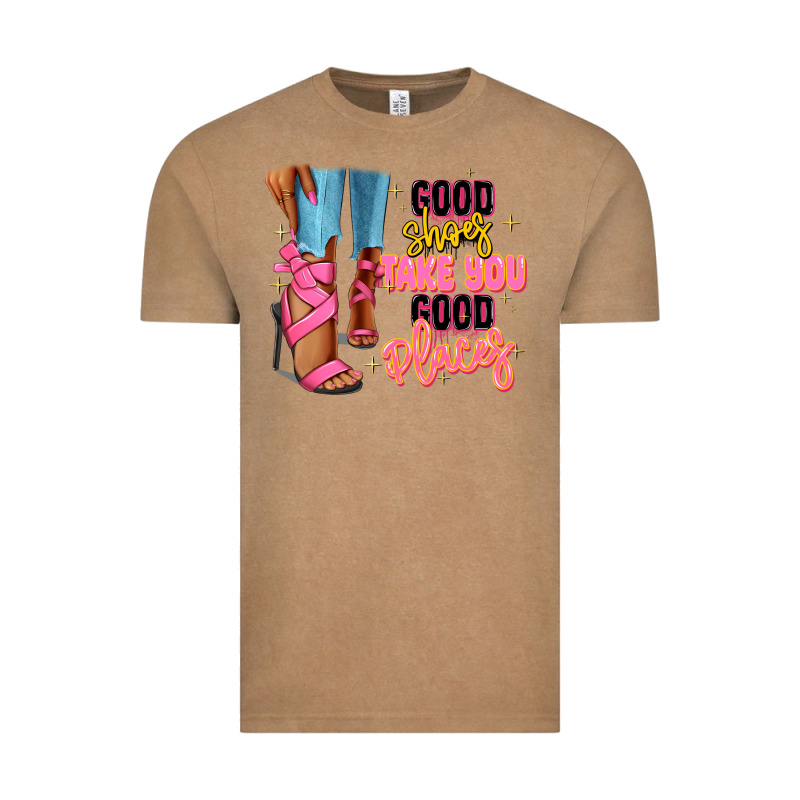 Good Shoes Take You To Good Places Black Fashion G Vintage Tee by RanaPortraitStore | Teevron