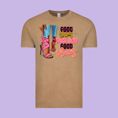 Vintage Tee Good shoes take you to good places black fashion g