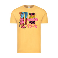 Vintage Mustard Good shoes take you to good places black fashion g Vintage Tee - RanaPortraitStore