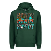 Sports Green western howdy howdy howdy Premium Hoodie - NancyCooperArtShop