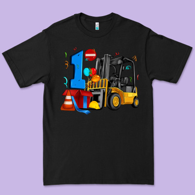 Forklift Birthday One Premium Tee Designed By Artiststas