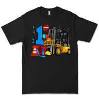 Black forklift birthday one Premium Tee - Artiststas