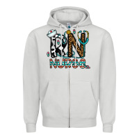 Dove Grey rn nurse Zipper Hoodie - CowhideDigitalArt