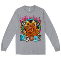 Heather Grey just a little moody Long Sleeve Tee - Zillion Design Studio