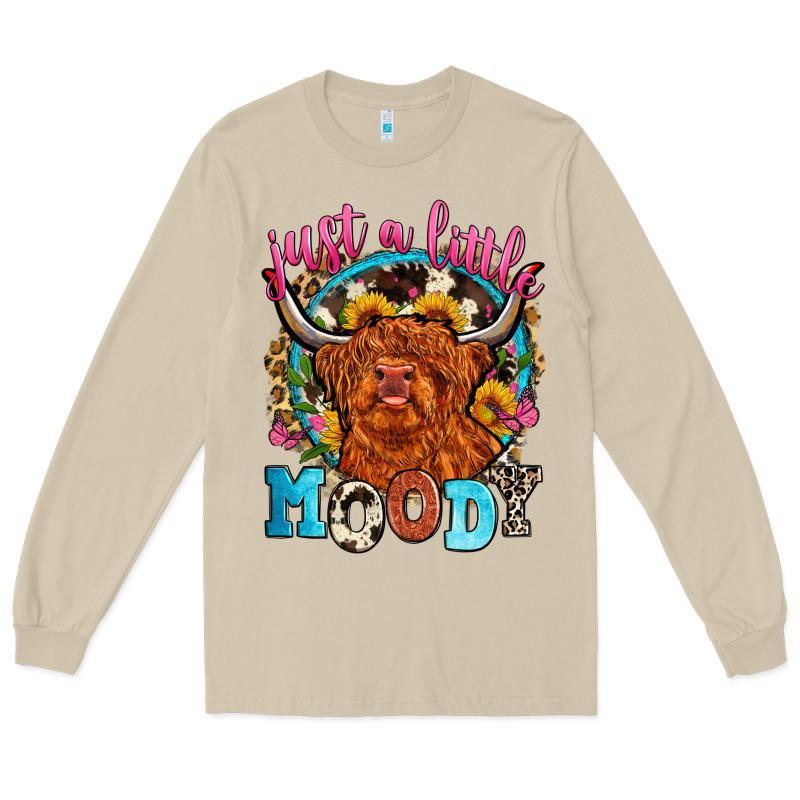 Just A Little Moody Long Sleeve Tee by Zillion Design Studio | Teevron