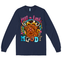 Navy just a little moody Long Sleeve Tee - Zillion Design Studio