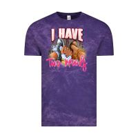 Cloud Purple I have two moods sneaker and heels Vintage Tee - RanaPortraitStore