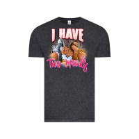 Vintage Black I have two moods sneaker and heels Vintage Tee - RanaPortraitStore
