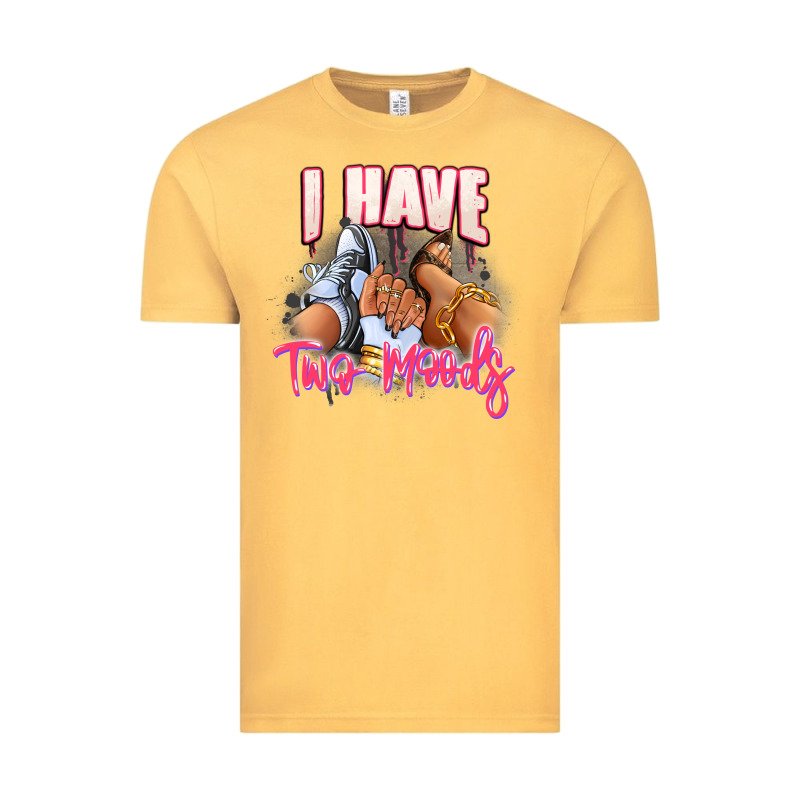 I Have Two Moods Sneaker And Heels Vintage Tee by RanaPortraitStore | Teevron