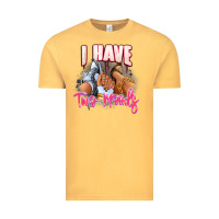 Vintage Mustard I have two moods sneaker and heels Vintage Tee - RanaPortraitStore
