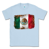 Dusty Blue mexican and leopard flag Classic Tee - CTS Tumbler Store