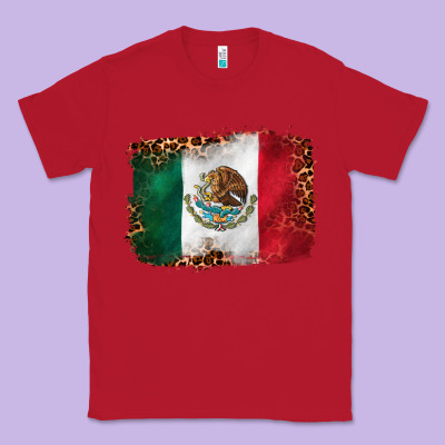 Mexican And Leopard Flag Classic Tee Designed By Cts Tumbler Store