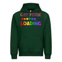 Forest Green Western Gay Pride Loading LGBTQ+ Urban Hoodie - BundleAndBundleShop