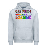 Heather Grey Western Gay Pride Loading LGBTQ+ Urban Hoodie - BundleAndBundleShop