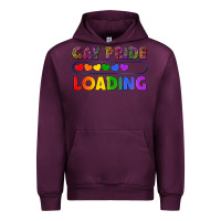 Mauve Wine Western Gay Pride Loading LGBTQ+ Urban Hoodie - BundleAndBundleShop