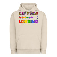 Pigment French Oak Western Gay Pride Loading LGBTQ+ Urban Hoodie - BundleAndBundleShop