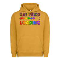 Pigment Peanut Butter Western Gay Pride Loading LGBTQ+ Urban Hoodie - BundleAndBundleShop