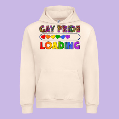 Western Gay Pride Loading Lgbtq+ Urban Hoodie Designed By Bundleandbundleshop