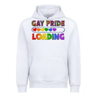 White Western Gay Pride Loading LGBTQ+ Urban Hoodie - BundleAndBundleShop