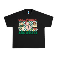 Black Chillin with my Snowmies Urban Heavy Tee - BarkalooDesign
