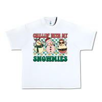 White Chillin with my Snowmies Urban Heavy Tee - BarkalooDesign