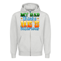 Dove Grey my dad thinks he is hilarious Zipper Hoodie - HRA Design Shop