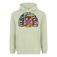 Matcha sunflower american flag leopard gemstone cowhide rainbow Heavyweight Hoodie - Artiststas