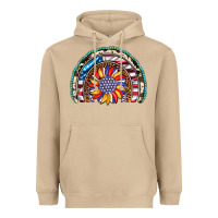 Mushroom sunflower american flag leopard gemstone cowhide rainbow Heavyweight Hoodie - Artiststas