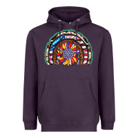 Plum sunflower american flag leopard gemstone cowhide rainbow Heavyweight Hoodie - Artiststas