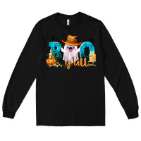 Black Boo Y'all Long Sleeve Tee - texasbilliewilder