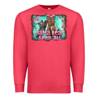 Cardinal mama bear sees all Premium Sweatshirt - Artiststas