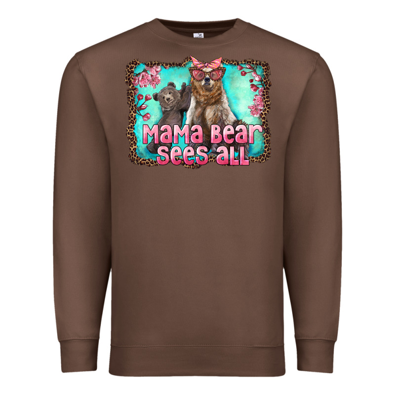 Mama Bear Sees All Premium Sweatshirt by Artiststas | Teevron