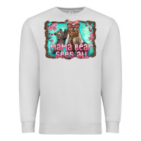 Dove Grey mama bear sees all Premium Sweatshirt - Artiststas
