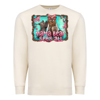 Sandshell mama bear sees all Premium Sweatshirt - Artiststas