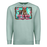 Seafoam mama bear sees all Premium Sweatshirt - Artiststas