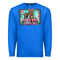 True Royal mama bear sees all Premium Sweatshirt - Artiststas